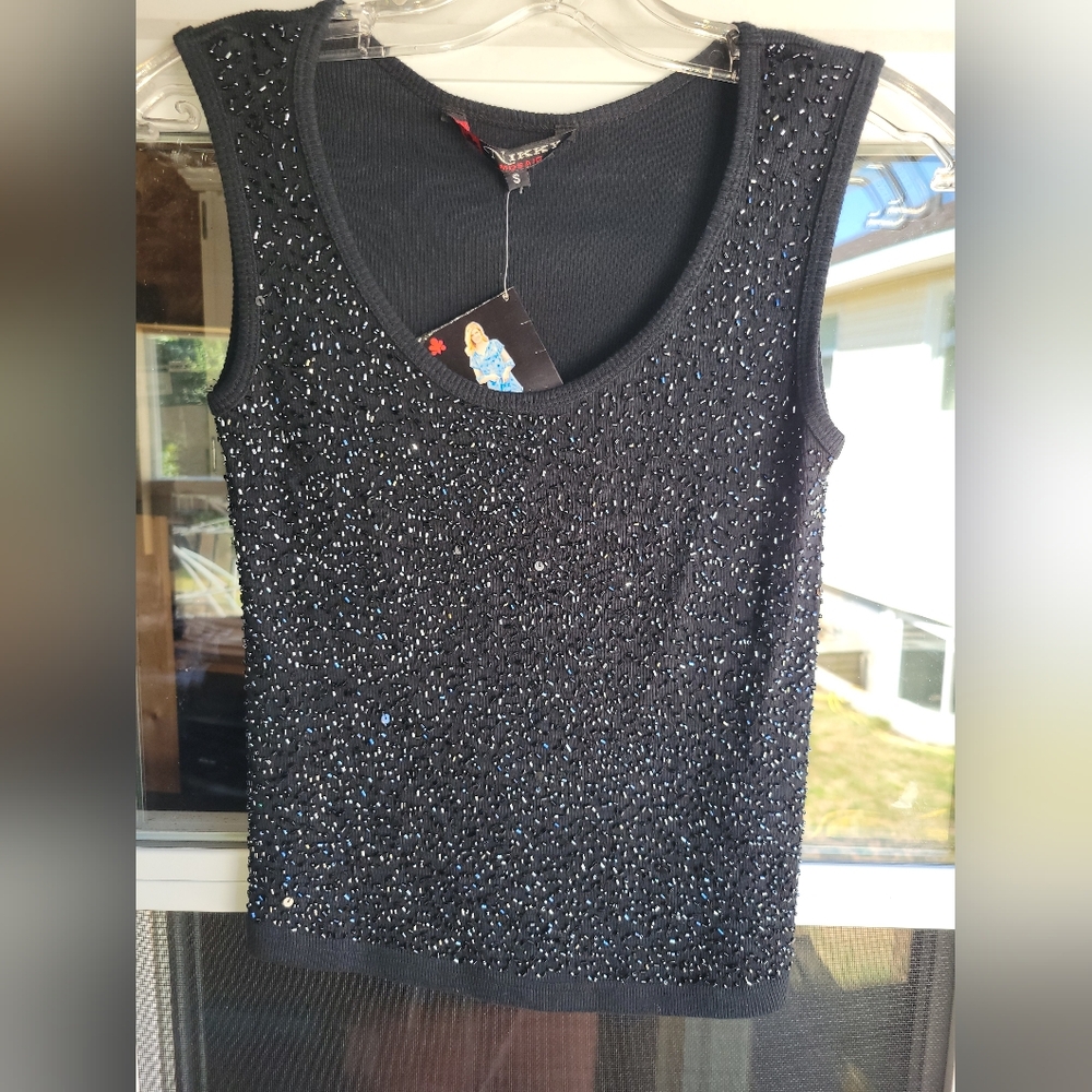 Sparkling Black Women's Tank Top